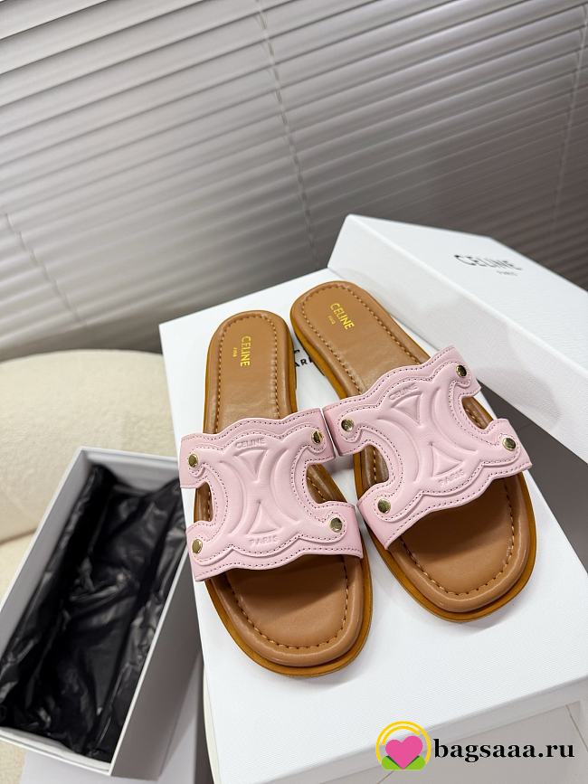 Bagsaaa Celine Marina Mule In Calfskin Pink - 1