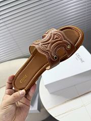 Bagsaaa Celine Marina Mule In Calfskin Brown - 3