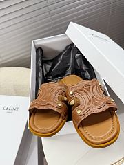 Bagsaaa Celine Marina Mule In Calfskin Brown - 2