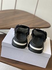 Bagsaaa Dior D-Wander Slide Black and White Technical Fabric with Dior Graphique Motif - 2