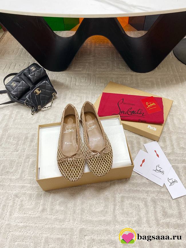 Bagsaaa Christian Louboutin Sweetie Jane ballerinas beige - 1