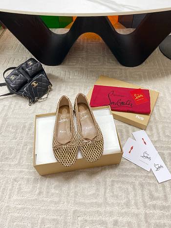Bagsaaa Christian Louboutin Sweetie Jane ballerinas beige