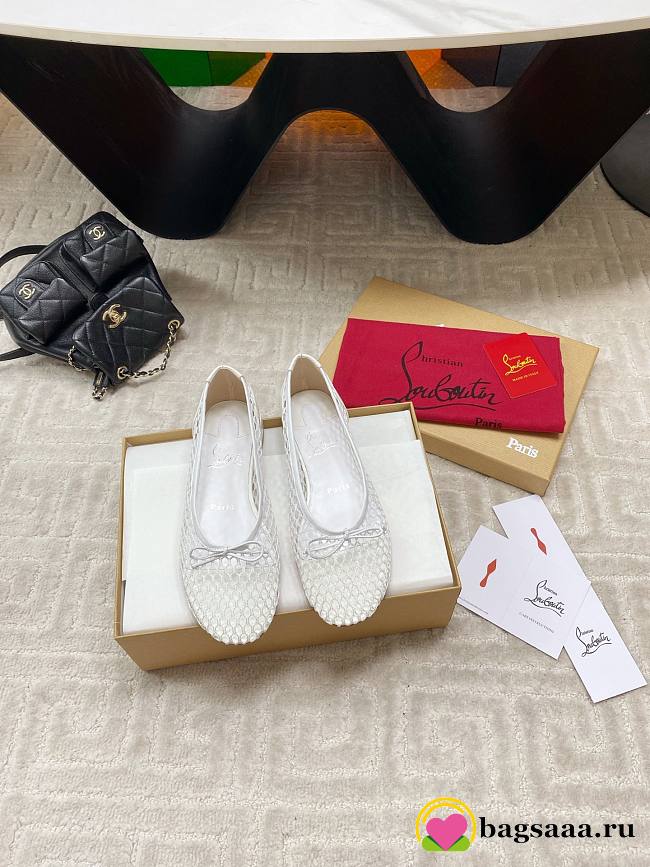 Bagsaaa Christian Louboutin Sweetie Jane ballerinas white - 1
