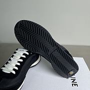 Bagsaaa Celine Racer - Low Top Sneaker In Nylon Suede And Calfskin black - 4
