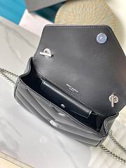 Bagsaaa YSL Loulou Mini In Lambskin 821749 Black & silver - 20 X 12 X 5 CM - 4