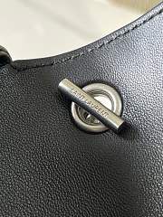 Bagsaaa YSL Loulou Mini In Lambskin 821749 Black & silver - 20 X 12 X 5 CM - 2