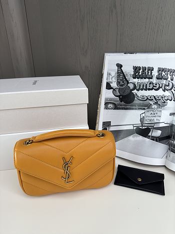 Bagsaaa YSL Loulou Mini In Lambskin 821749 Caramel - 20 X 12 X 5 CM