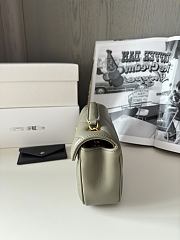 Bagsaaa YSL Loulou Mini In Lambskin 821749 Olive Grey - 20 X 12 X 5 CM - 3