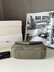 Bagsaaa YSL Loulou Mini In Lambskin 821749 Olive Grey - 20 X 12 X 5 CM - 2