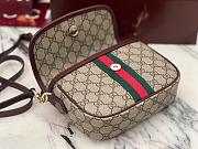 Bagsaaa Gucci Ophidia small top handle bag 836843 beige & red - 20cm - 2