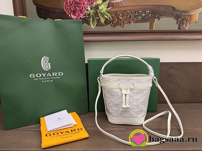Bagsaaa Goyard Petit Flot Mini bucket bag white - 17.5cm - 1