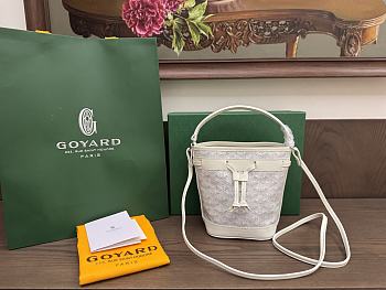 Bagsaaa Goyard Petit Flot Mini bucket bag white - 17.5cm