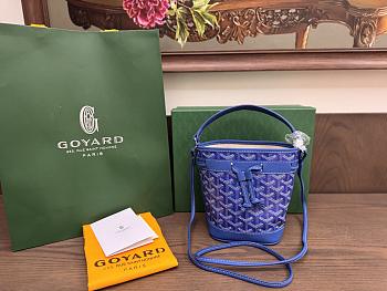 Bagsaaa Goyard Petit Flot Mini bucket bag Blue - 17.5cm