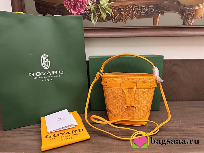Bagsaaa Goyard Petit Flot Mini bucket bag yellow - 17.5cm - 1