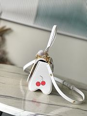 Bagsaaa LV M13239 LV x TM Twist PM Bag White & Cherry - 19cm - 3