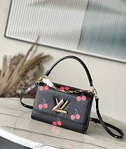 Bagsaaa LV M14094 LV x TM Twist PM Bag Black & Cherry - 19cm - 1