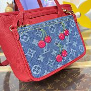 Bagsaaa M14997 LV x TM Neverfull Inside Out BB Bag Monogram cherry denim - 26.5cm - 3