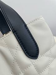 Bagsaaa Small Dior Toujours Vertical Tote Bag Two-Tone Latte and Black - 18cm - 2