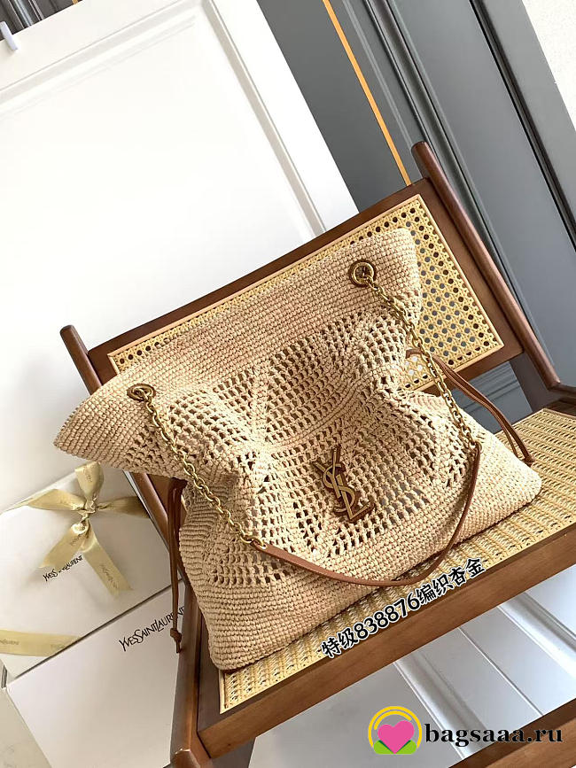 Bagsaaa YSL Jamie Shopping in raffia 838876 - 35cm - 1