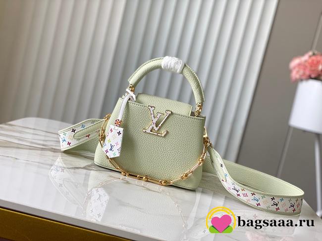 Bagsaaa M14101 LV x TM Capucines Mini Vert d’Eau Green - 21cm - 1