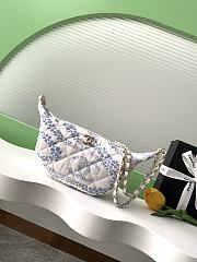 Bagsaaa Chanel Large Hobo Bag AS5431 White & Blue - 29cm - 1