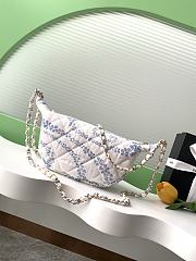 Bagsaaa Chanel Large Hobo Bag AS5431 White & Blue - 29cm - 2