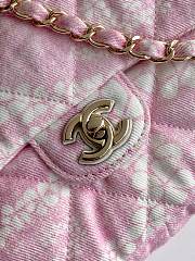 Bagsaaa Chanel Flap Bag Printed Denim AS5454 Pink - 24cm - 4