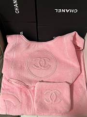 Bagsaaa Chanel Beachwear Set Pink Cotton AAA938 - 2