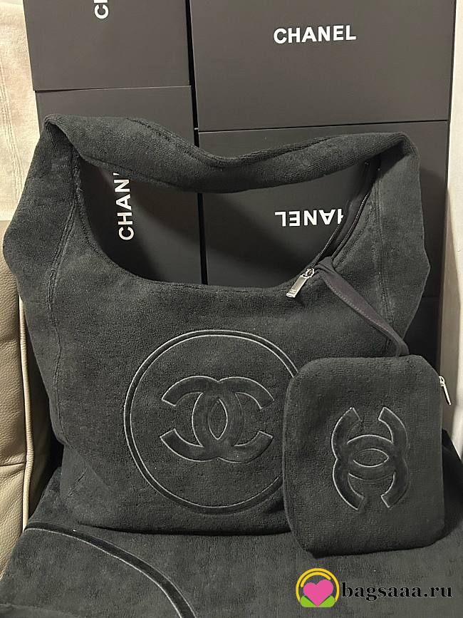 Bagsaaa Chanel Beachwear Set Black Cotton AAA938 - 1