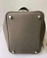 Bagsaaa Hermes Picotin Togo Gray & Silver - 22cm - 4