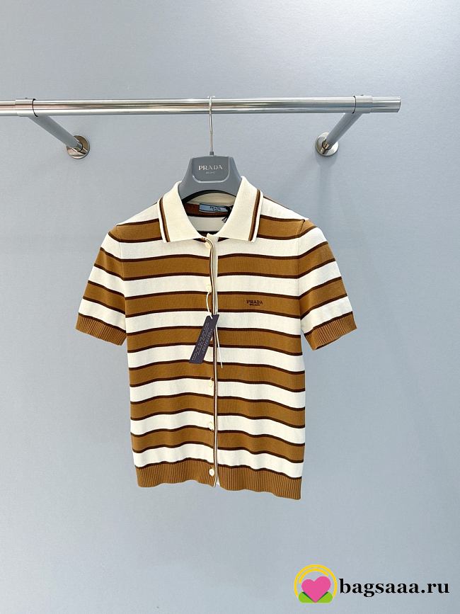 Bagsaaa Prada knitted polo top - 1