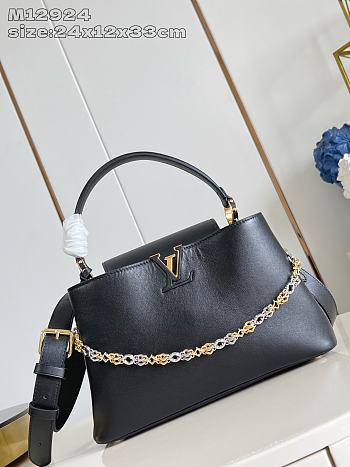 Bagsaaa LV M12924 Capucines MM Souple Black - 33cm