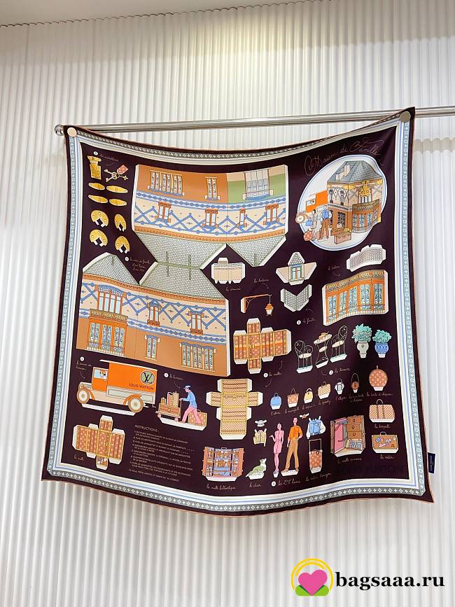 Bagsaaa LV Scarf - 90cm - 1