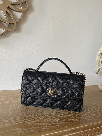 Bagsaaa Chanel Clutch With Chain AP4402 Black - 18.5cm