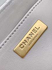 Bagsaaa Chanel Small Flap Bag with Top Handle AS5355 white - 22cm - 3
