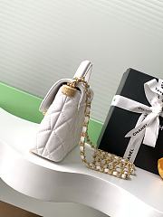Bagsaaa Chanel Small Flap Bag with Top Handle AS5355 white - 22cm - 2
