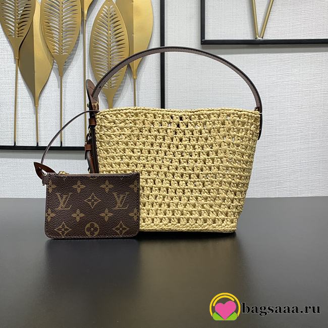 Bagsaaa LV M14217 All In BB Brown & Raffia - 18cm - 1