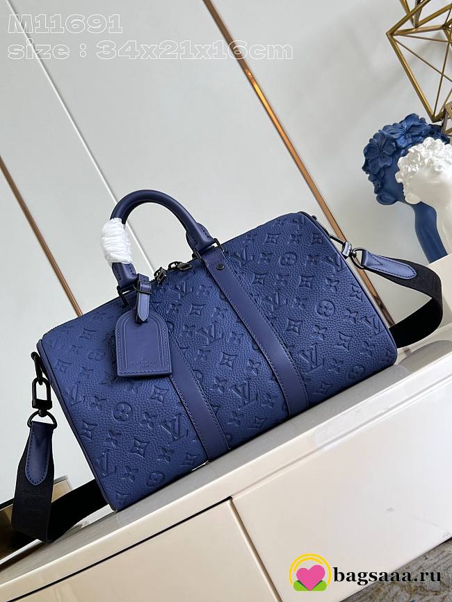 Bagsaaa LV M11691 Keepall Bandoulière 35 Sapphire - 34cm - 1