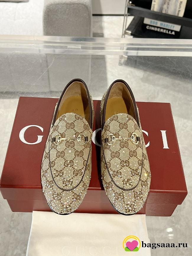 Bagsaaa Women's Gucci Jordaan loafer 813000  - 1