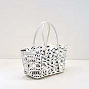Bagsaaa Alaia Neo Mina 20 Bag In Vienne Calfskin White - 20cm - 4