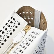 Bagsaaa Alaia Neo Mina 20 Bag In Vienne Calfskin White - 20cm - 3