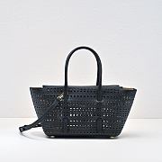 Bagsaaa Alaia Neo Mina 20 Bag In Vienne Calfskin Black - 20cm - 1