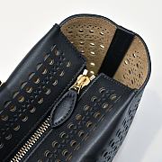 Bagsaaa Alaia Neo Mina 20 Bag In Vienne Calfskin Black - 20cm - 2