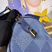 Bagsaaa LV N00203 Speedy 30 Bandoulière Denim Blue - 34cm - 3