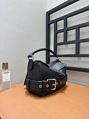 Bagsaaa Loewe Small Puzzle Biker bag in shiny calfskin black - 24cm - 4
