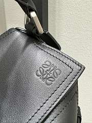 Bagsaaa Loewe Small Puzzle Biker bag in shiny calfskin black - 24cm - 3