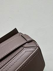 Bagsaaa Loewe Small Puzzle Biker bag in shiny calfskin dark brown - 24cm - 4