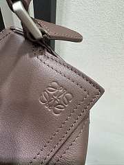 Bagsaaa Loewe Small Puzzle Biker bag in shiny calfskin dark brown - 24cm - 2