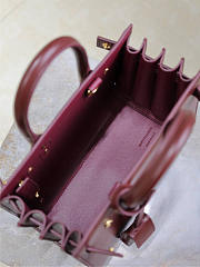 Bagsaaa YSL Sac De Jour In Smooth Leather Nano 392035 Dark Red - 22cm - 2