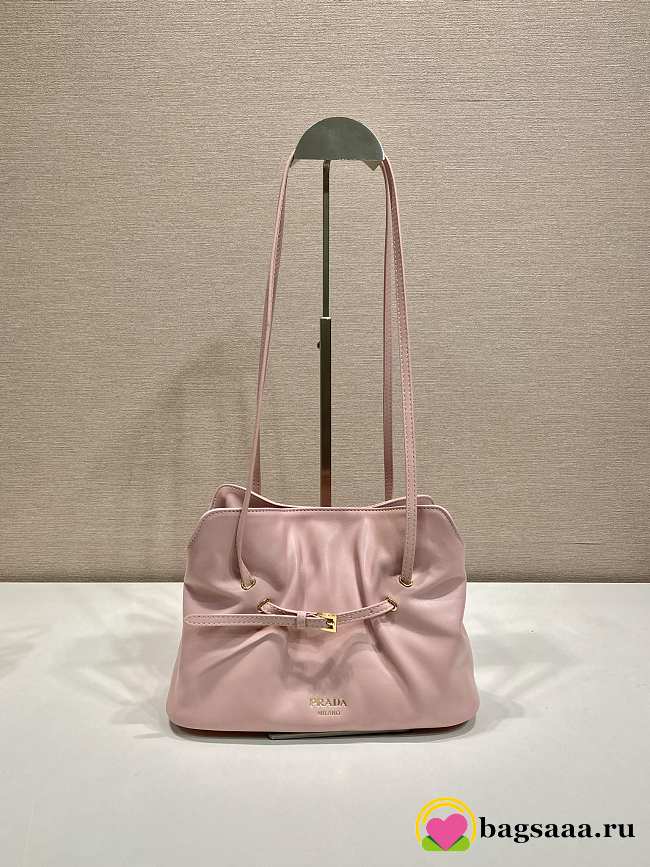 Bagsaaa Prada Small Prada Dada nappa leather bag 1BG586 light pink - 25cm - 1